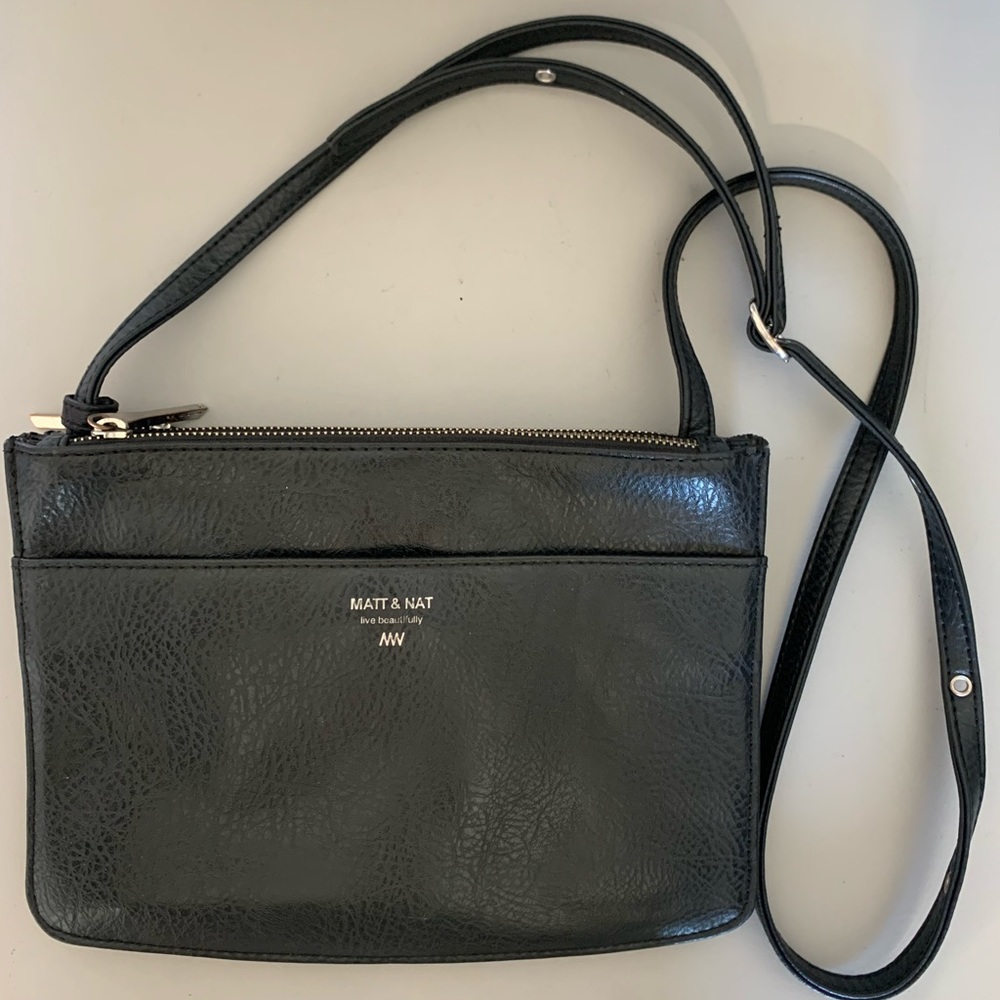 Black Matt & Nat Crossbody Purse